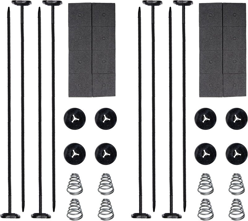 BFXM Automotive Fan Mounting Kit, Radiator Fan Zip Ties Clips Mounting Kit, Electric Mount Hold Down for Cooling Fan Transmission Cooler Radiator Fan Kit for Universal Car Vehicle - Image 1